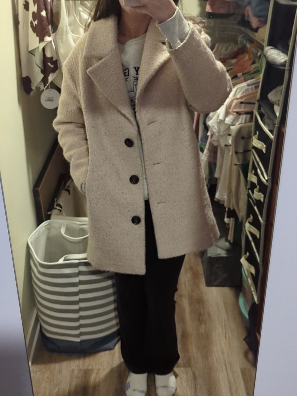 Part Two Boucle Cream Coat